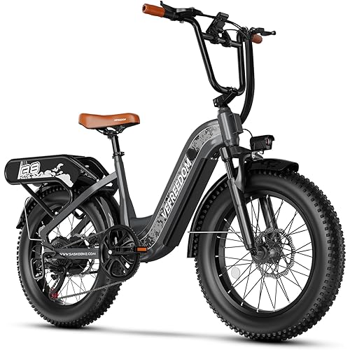 1500W Electric Bike for Adults Full Suspension,48/52v 20AH Electric Dirt Bike with 20" x 4.0 Fat Tire, Max 30+MPH & 70 Miles Electric Bicycle, Ebike for Snow, Mountains, Road UL Certified