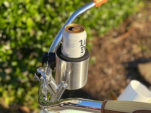 Miniatura 8 de Kroozie Stealth Bike - Portavasos para bicicleta, color negro brillante, el mejor accesorio para manillar para tu viaje, se adapta a todas las