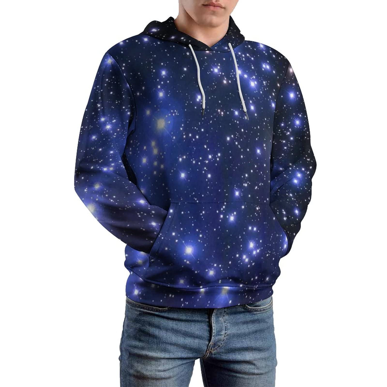 Amazon.co.jp: スウエット パーカー 星空 銀河 宇宙柄 メンズ パーカー 
