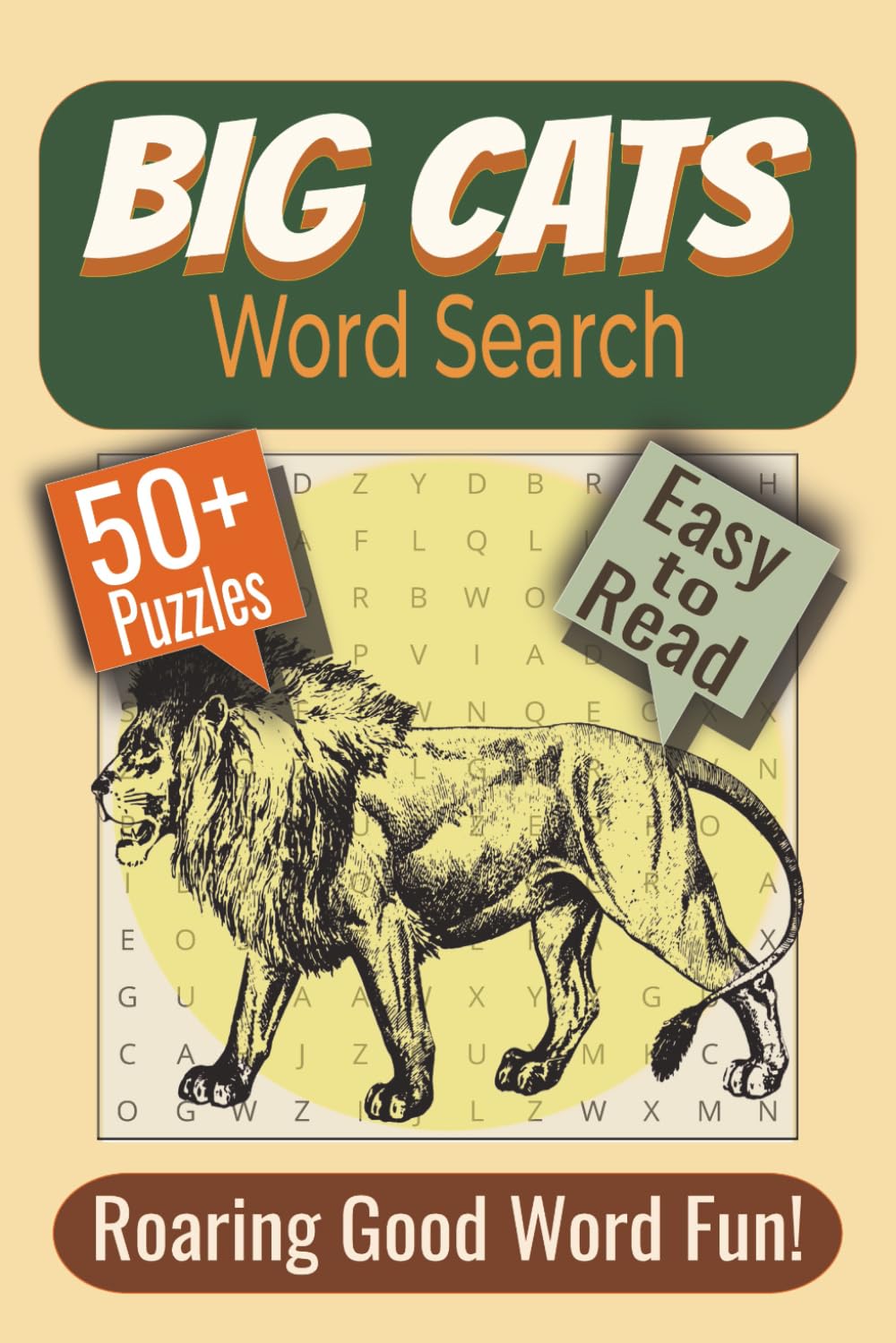 Big Cats Word Search Puzzle Book: Puzzles featuring Wildlife, Conservation, and Panthera Species
