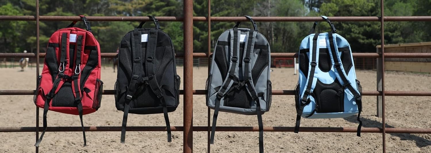 Horse Grooming Bag-Horse Gear Bag with Hands Free Hay Bag Carrying Features