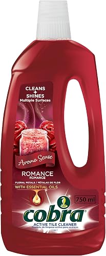 Cobra Microfiber Products 750ml Tile Cleaner, Aroma Sense Rejuvenate, Floral Petals, Household Cleaning, Cleans & Shines Multiple Surfaces
