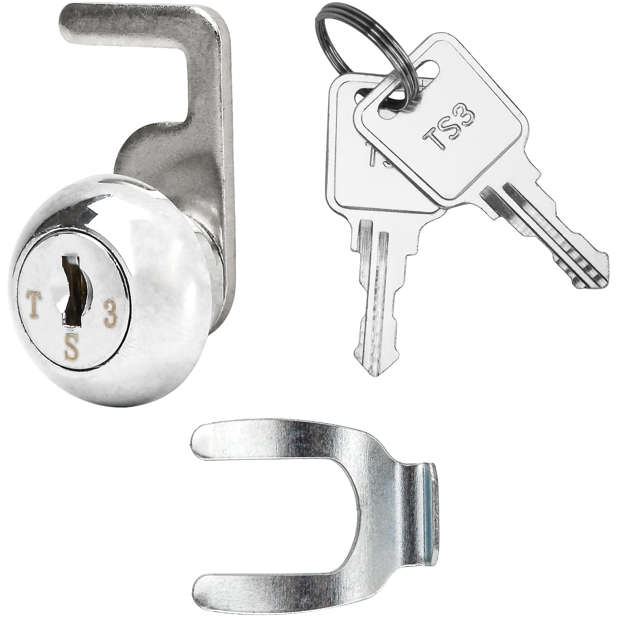 標本箱 鍵付き 白 金属製　Cash Register Drawer Cash Register Drawer Cam Lock with Quick Clip and 2 Keys – 25.7 x