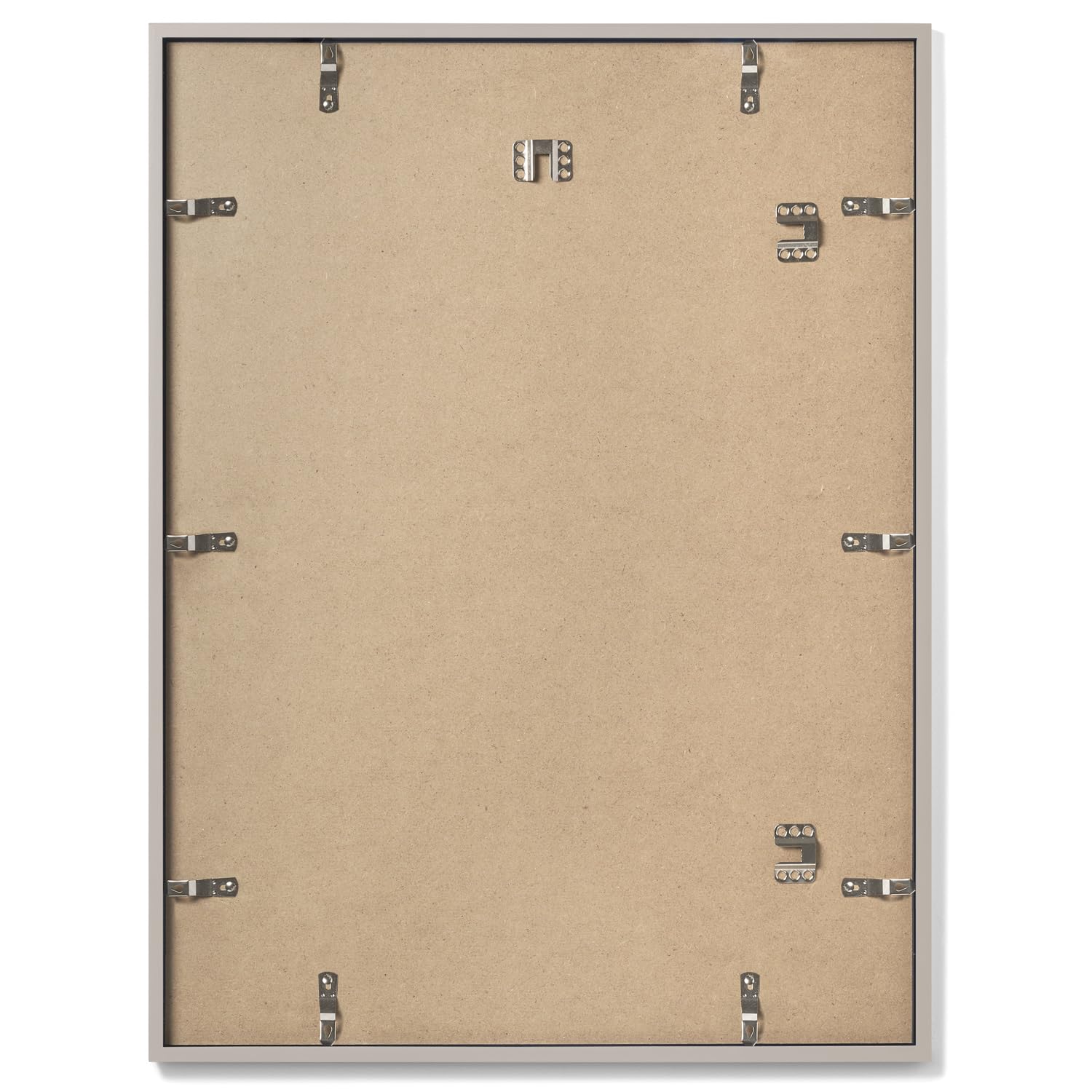 Opposite Wall Bilderrahmen aus Echtholz, 61 x 91,4 cm, leicht, vielseitig und bruchsicher, großer Bilderrahmen zum Aufhängen an der Wand, Wanddekoration für Büro, Galerie und Zuhause, Grau, 61 x 91,4