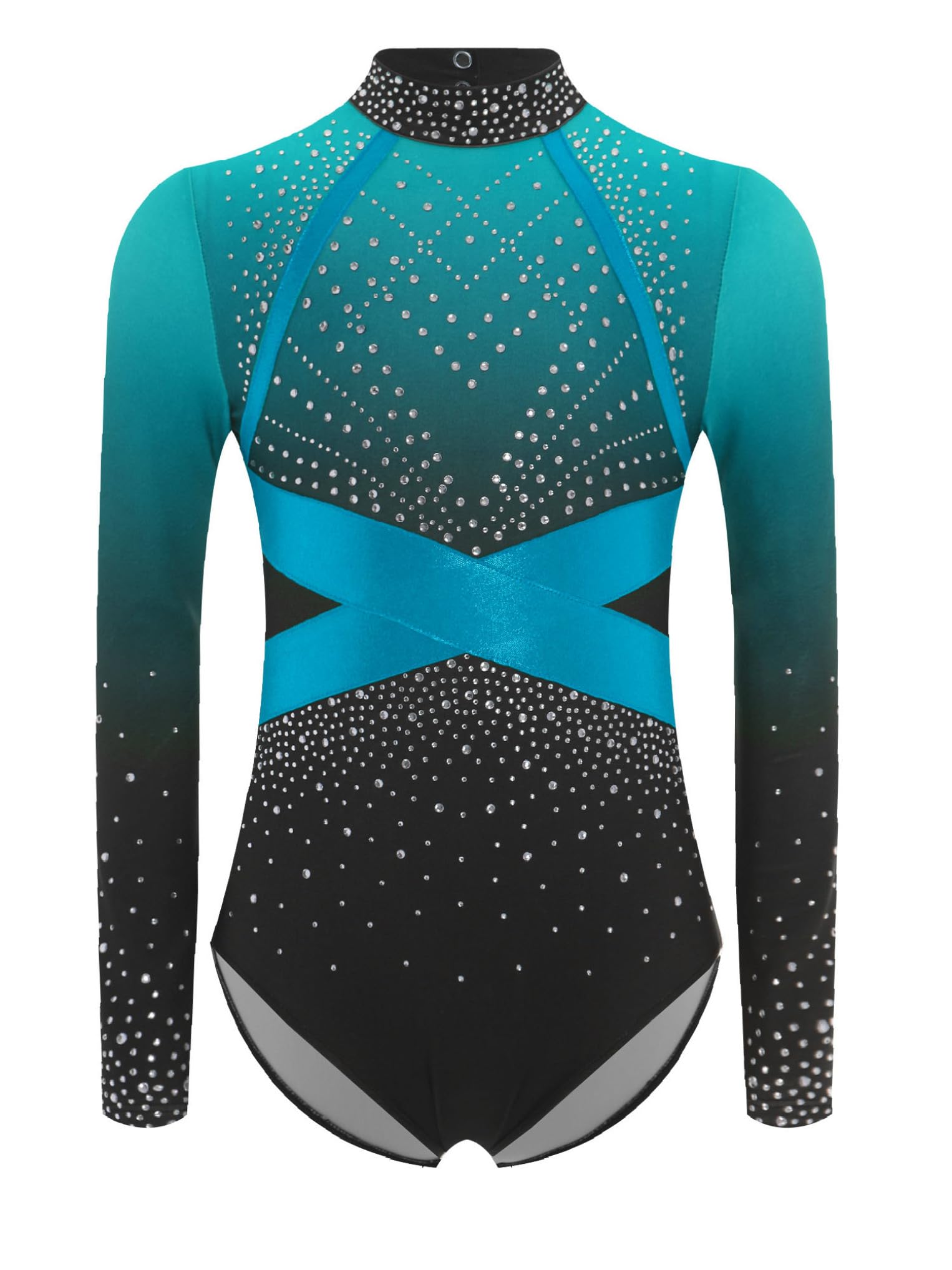 Oyolan Maillot Brillante Danza Niña Body Gimnasia De Elástico Con Leggings Largos De Deporte Mono De Baile Elástico Disfraz De Ballet