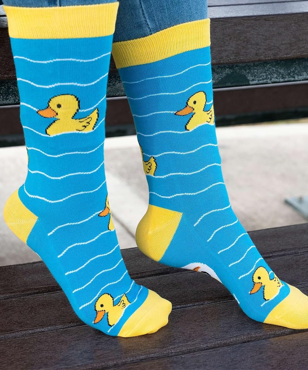 YEXIPO Womens Funny Socks Novelty Crazy Cute Crew Socks Gifts for Animal Lovers - Image 3
