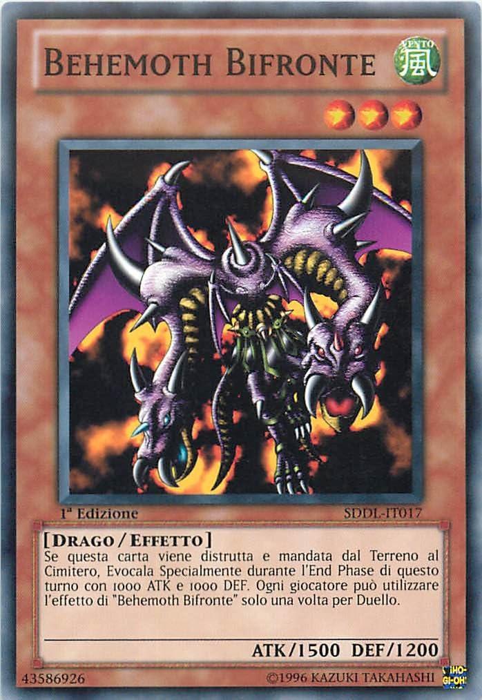 YU-GI-OH! - SDDL-IT017 - Behemoth Bifronte - Mazzo Introduttivo Legione ...