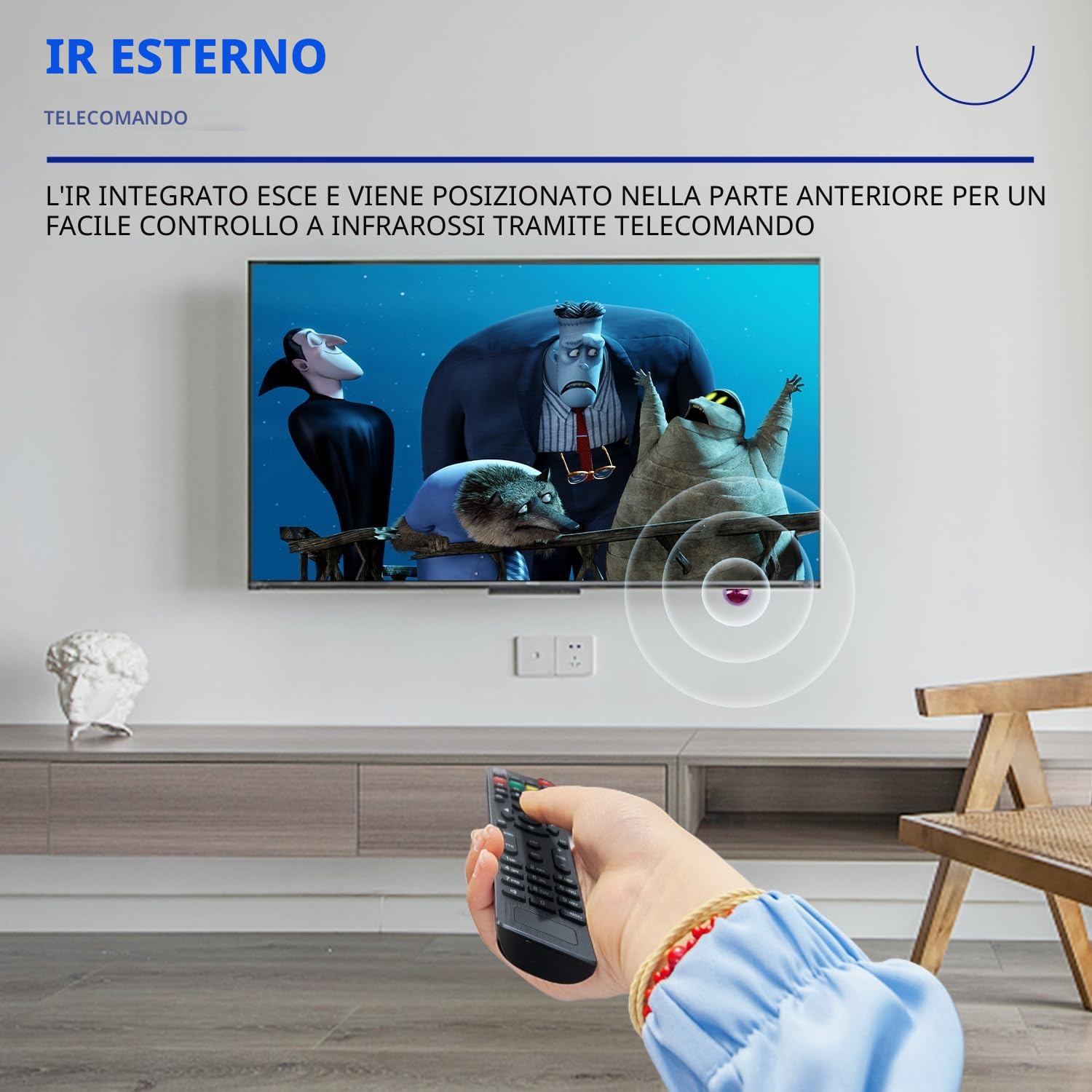 Romicta Decoder Digitale Terrestre 2025 DVB-T2, 1080P H.265 HEVC 10Bit, Decoder DVB-T2 con USB PVR e Youtube, HDMI/SCART, Lettore Multimediale, Telecomando Universale 2 in 1