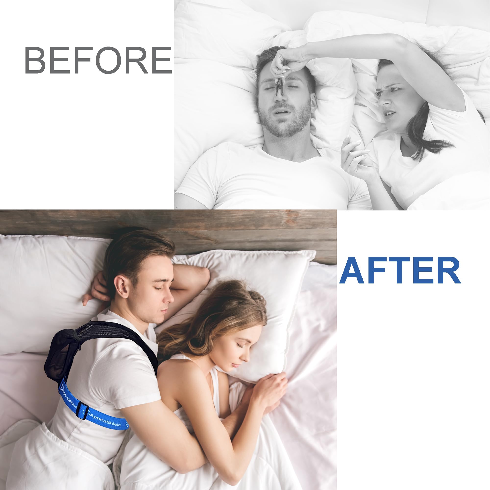 Pro Side Sleep Position Trainer | Dual Support Stability Design | Back-Sleep Prevention | Snoring Solution | Anti Snoring Device | Extended Adjustable Fit — Amazon image 2