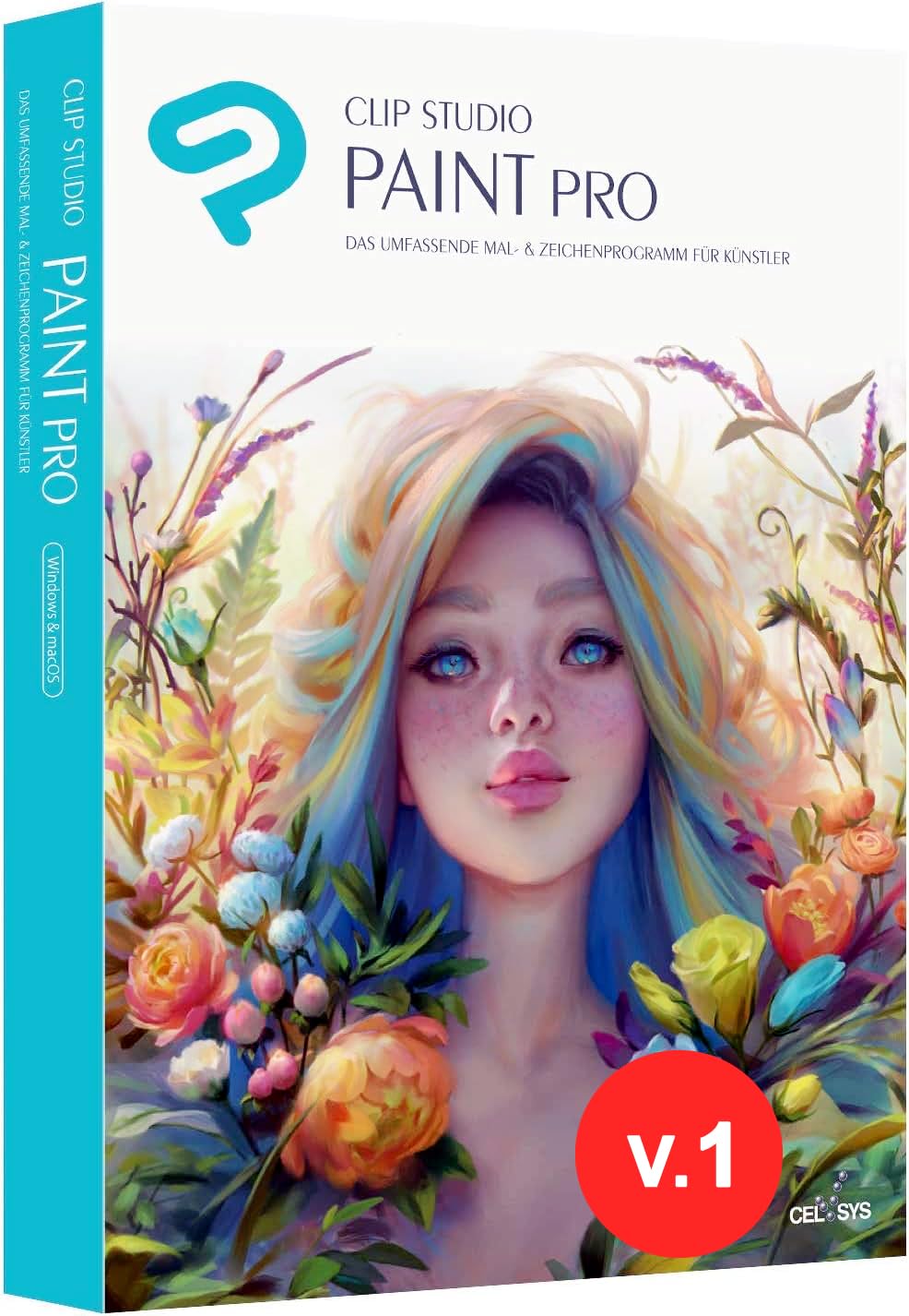CLIP STUDIO PAINT PRO - Version 1 - Licence perpétuelle - pour Windows et MacOS, Version Allemande