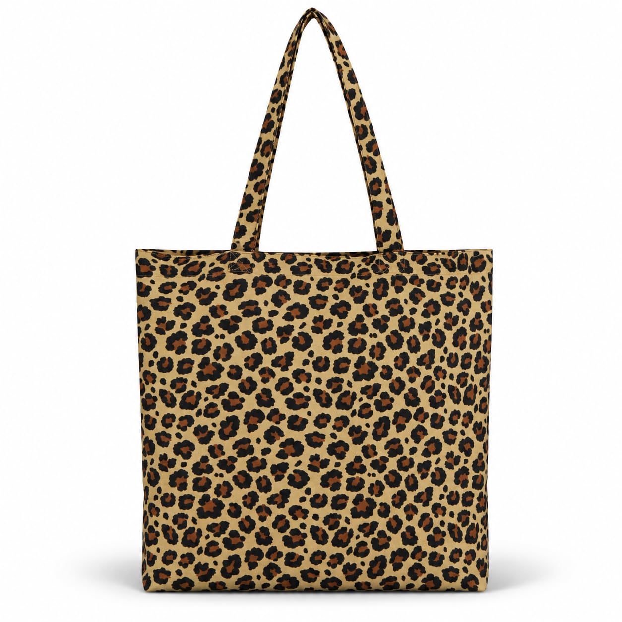 Leopard Print Tote Bag for Women | Large Reusable Canvas Shoulder Bag | Stylish Print Shopping Tote | Everyday Carry Handbag for Travel, Work, Beach, Grocery & College-image-30