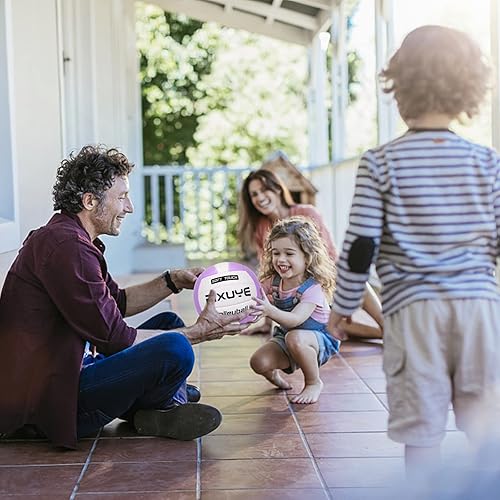Miniatura 5 de Balones de voleibol tamaño oficial 5, voleibol suave al aire libre para niños, jóvenes y adultos, juegos de playa en interiores (regalo para