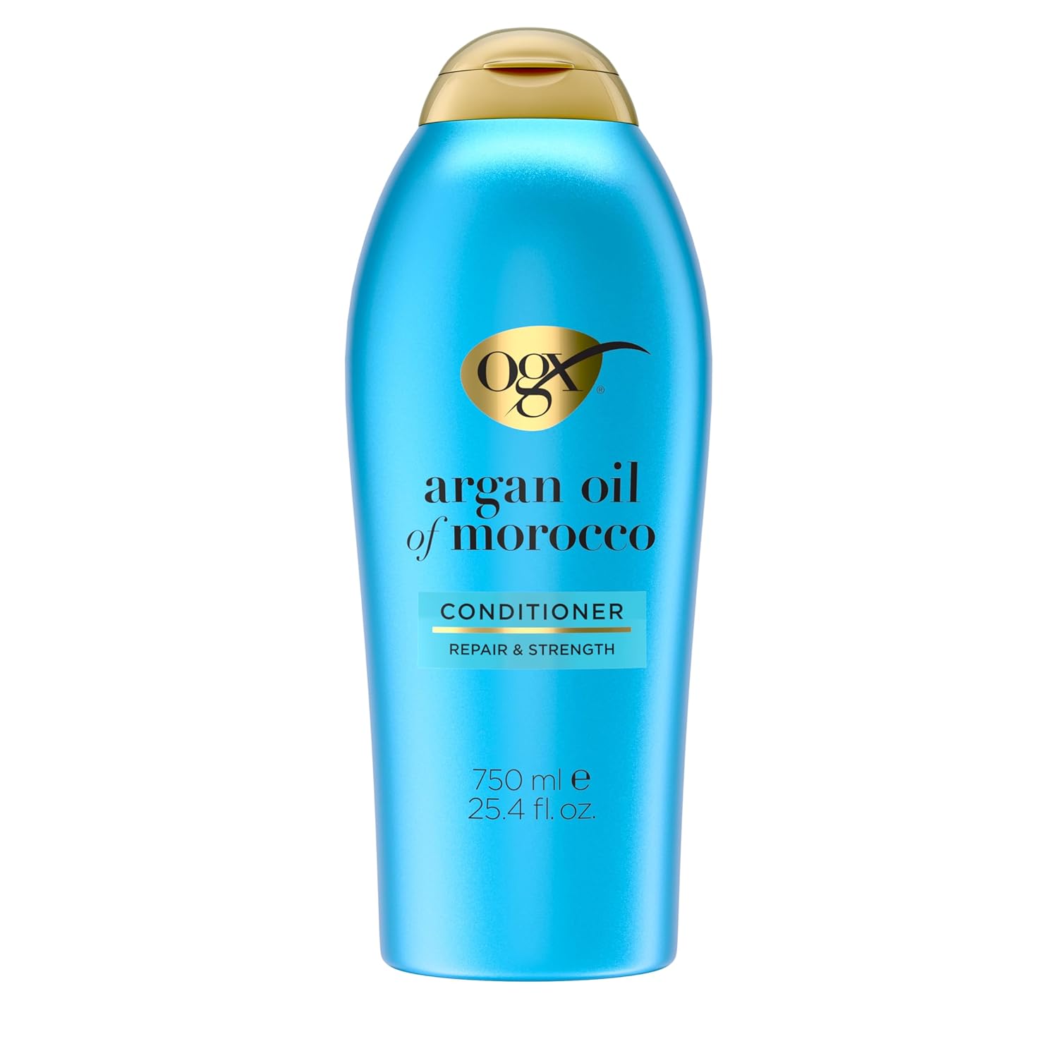 OGX Renewing + Argan Oil of Morocco Hydrating Hair Conditioner, Cold-Pressed Argan Oil to Help Moisturize, Soften & Strengthen Hair, Paraben-Free with Sulfate-Free Surfactants, 25.4 Fl Oz (Pack of 4)