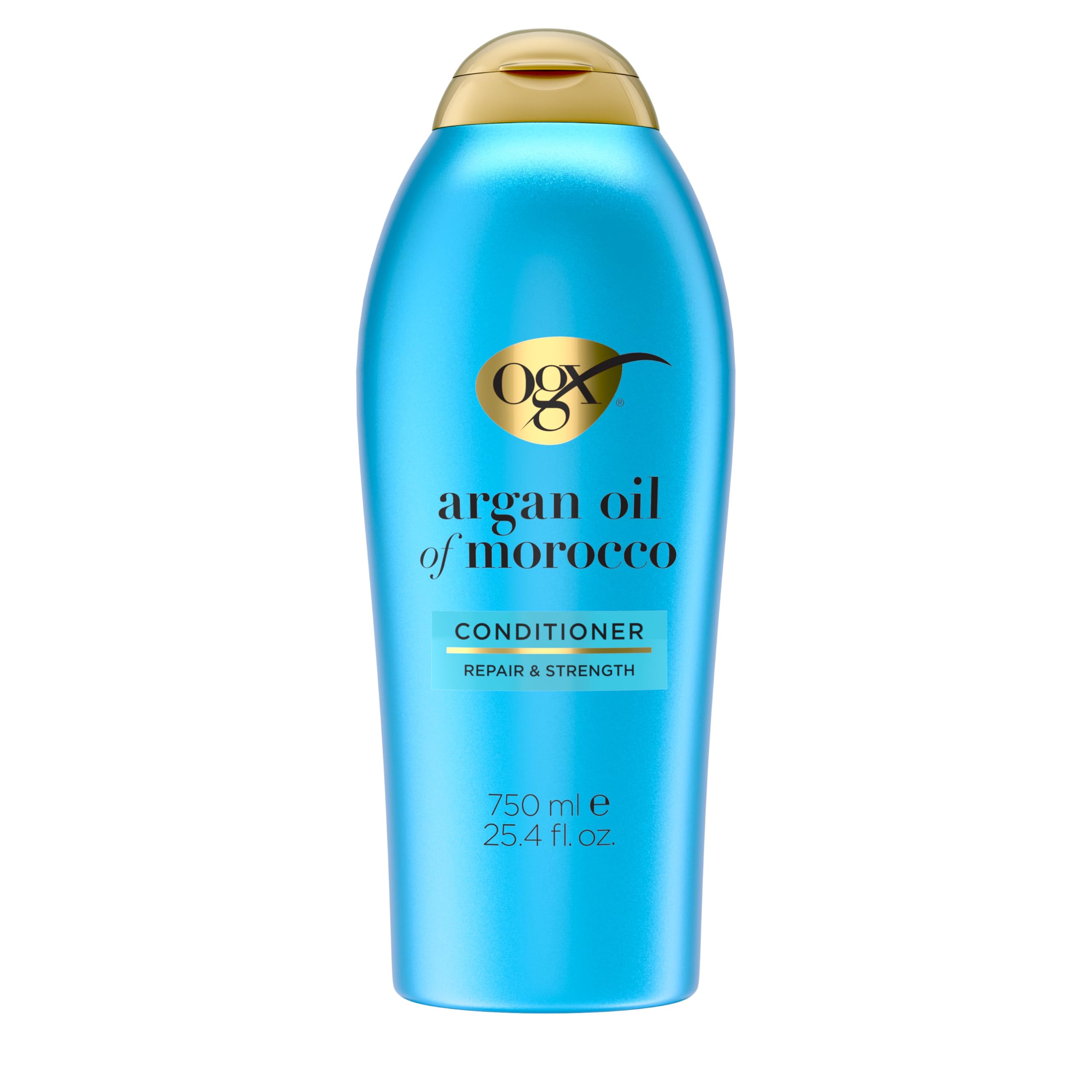 OGX Renewing + Argan Oil of Morocco Conditioner, Repair Conditioner & Argan Oil Helps Strengthen & Repair Dry, Damaged Hair, Paraben-Free, Sulfate-Free Surfactants, 25.4 fl. oz