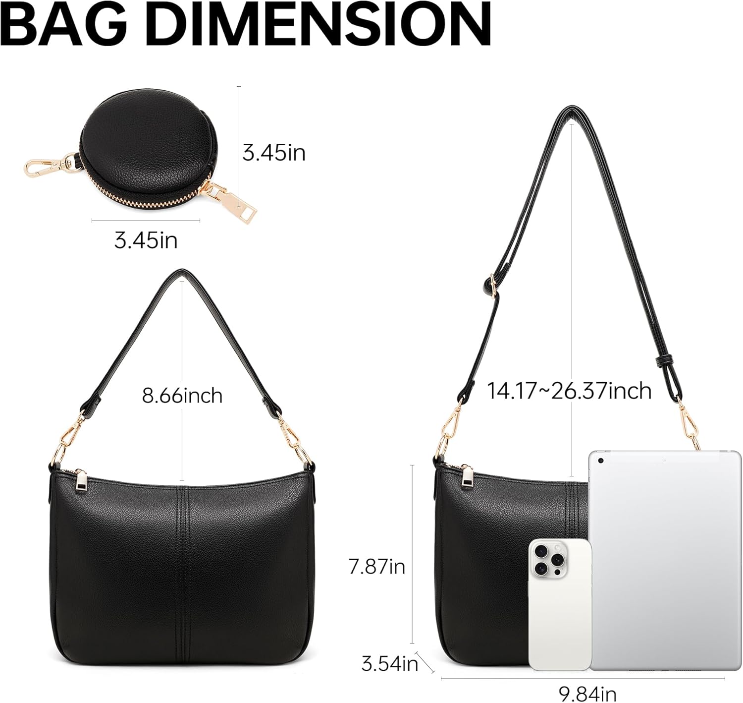 GEMIU PU Leather Purses for Women Crossbody Bags for Women with Additional Coin Purses - Image 4