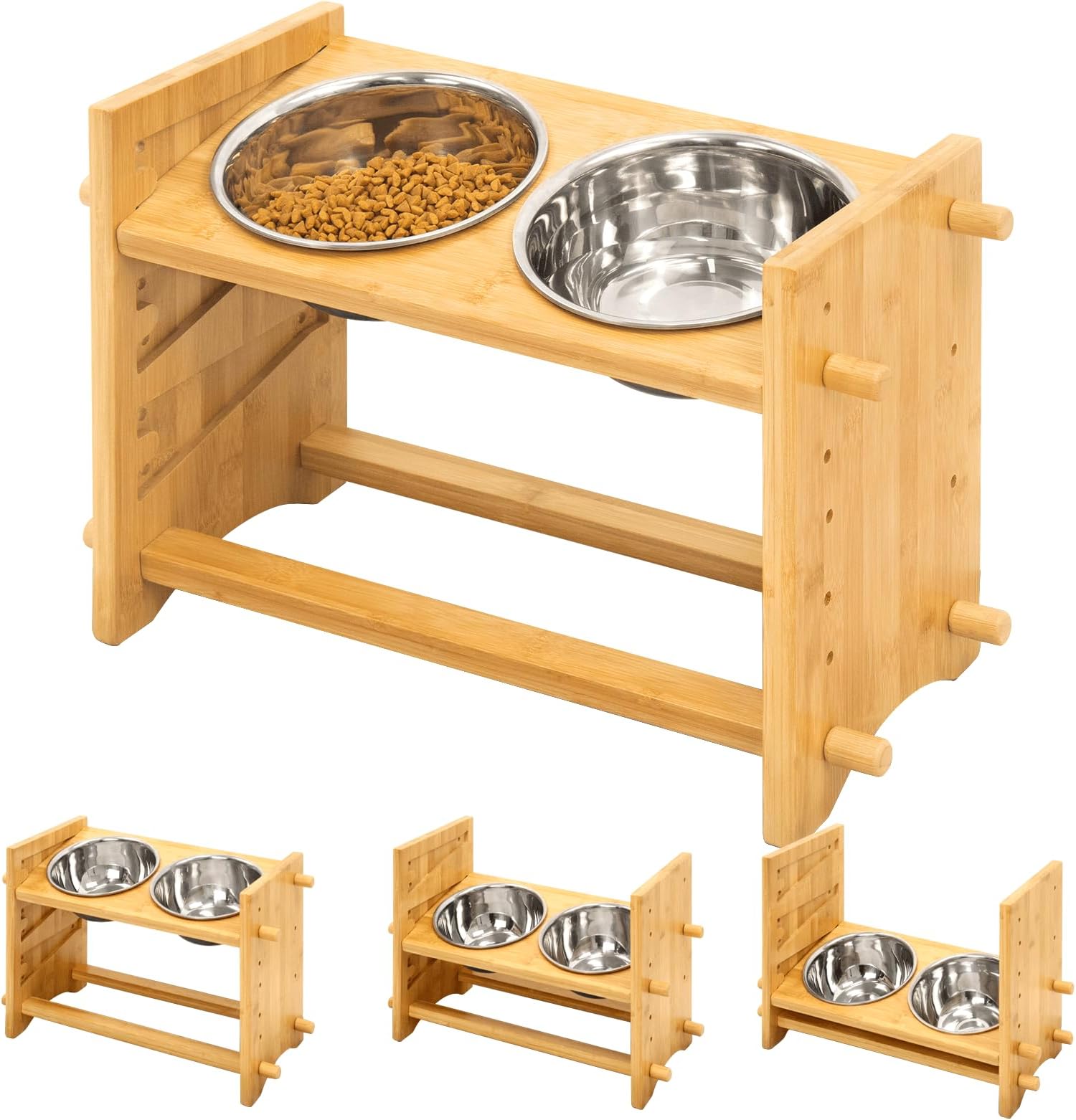 SPOPSOOD Elevated Dog Bowls, Raised Dog Bowls for Large Dogs & Medium Dogs