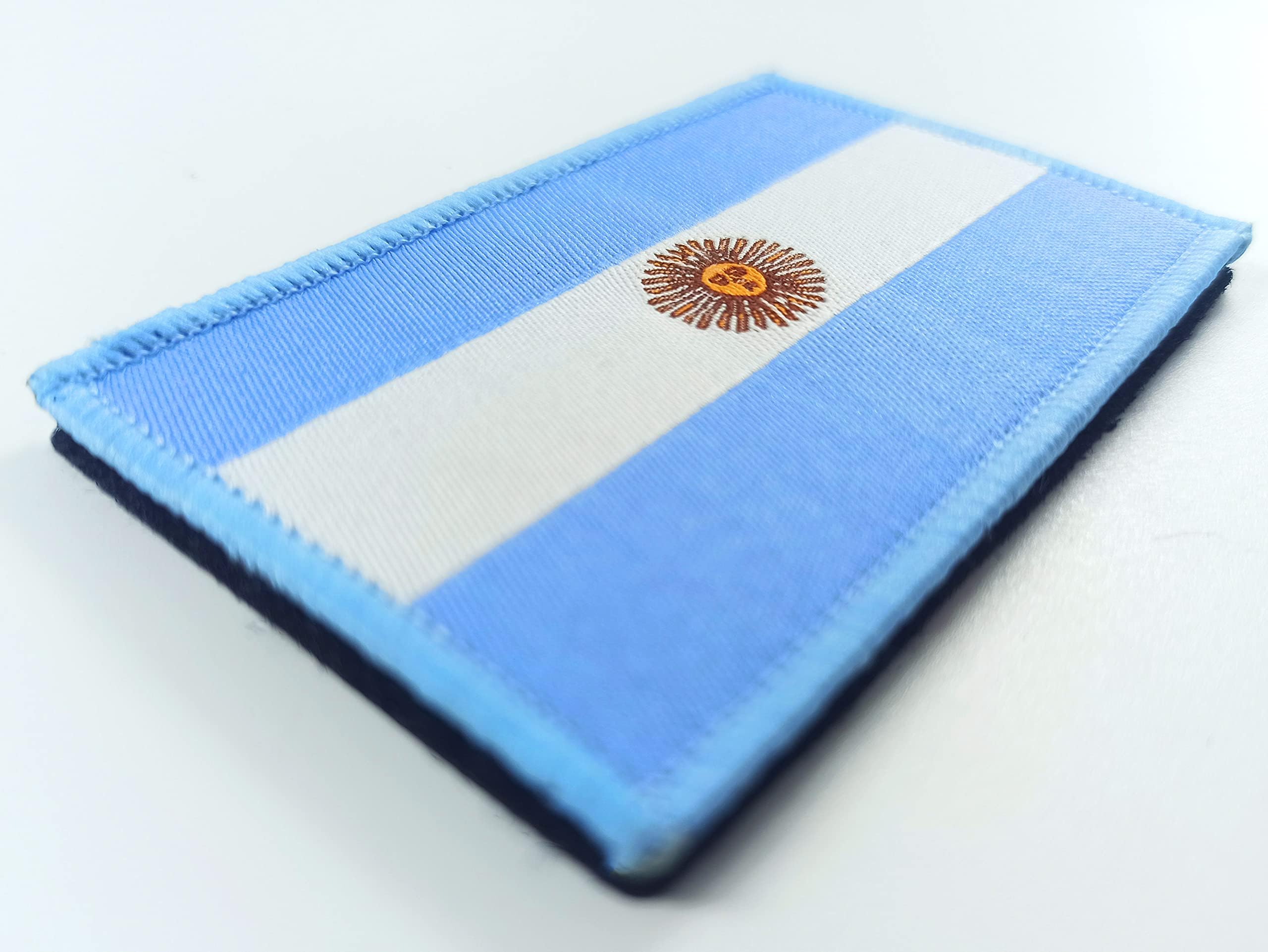 QQSD 2 Pack Argentina Flag Patch Argentine Patches Tactical Patch for Backpack Hat Patch Team Military Patches