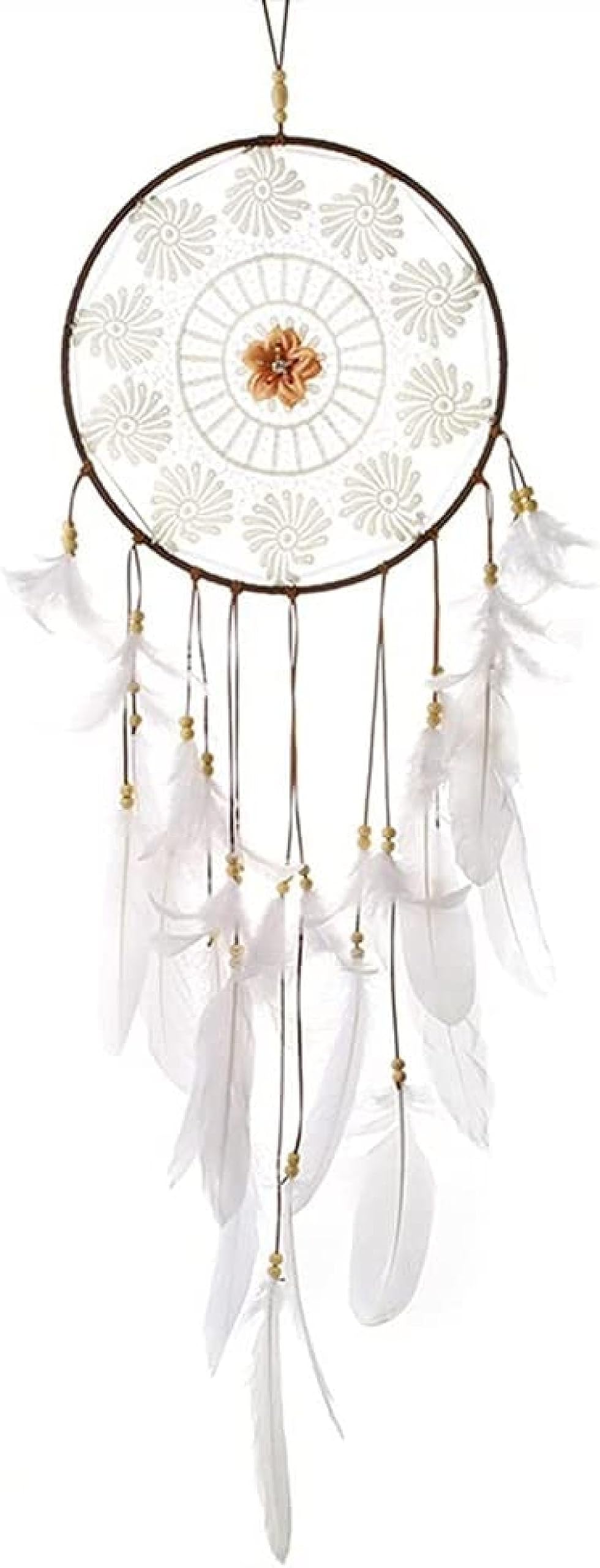Redes de sueños Xzeit colgante creativo y decoración de habitación hecha a mano con plumas