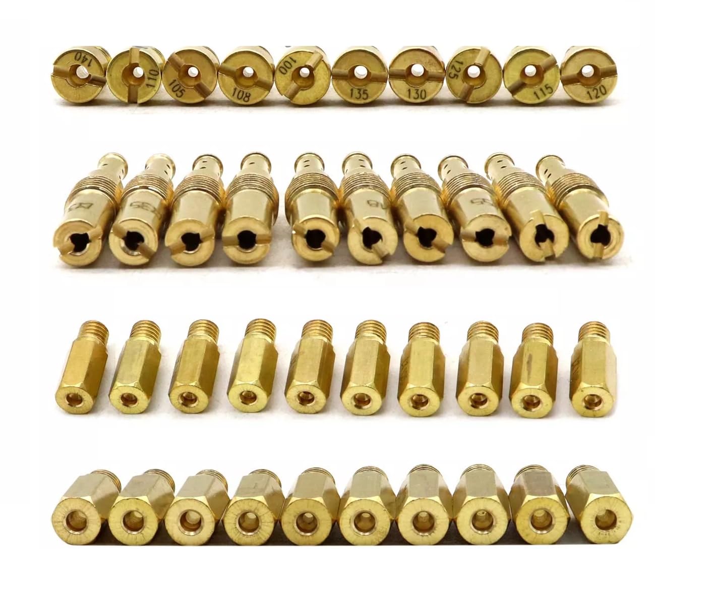 Carburetor 30Pc Main Jets+10Pc Slow Jets/Pilot Jet Kit For PWK Keihin OKO Carbs - Foto 7