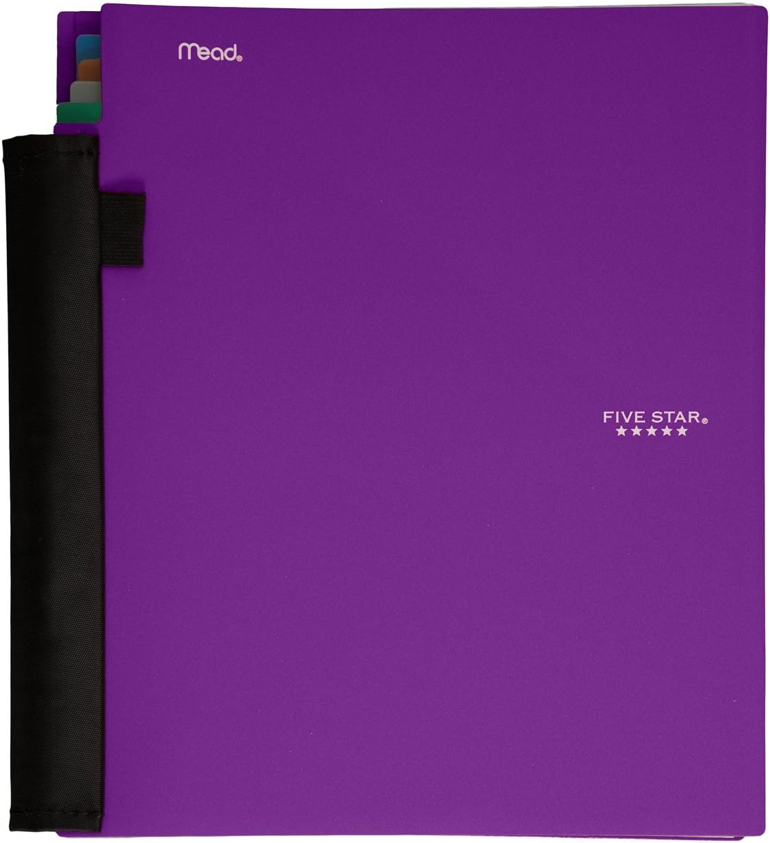 Five Star Advance 5 Subject Notebook, 11 x 10 Inches, 200 sheets, Purple (72889)