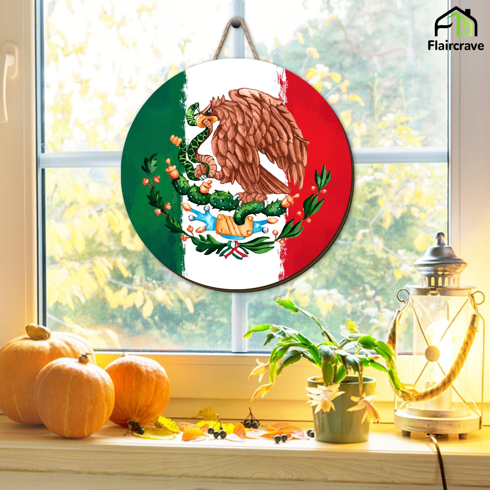 Amazon.com: Mexican Independence Day Wooden Wreaths for Front Door