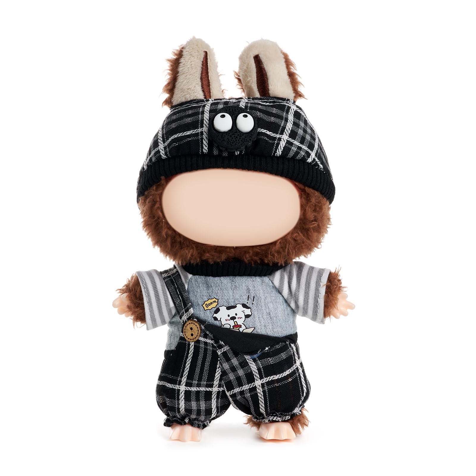 Clothes for Doll(NO Doll Included),17/15cm Doll Clothes Set for Doll Outfit,Accessories for Dolls,Plaid Boy