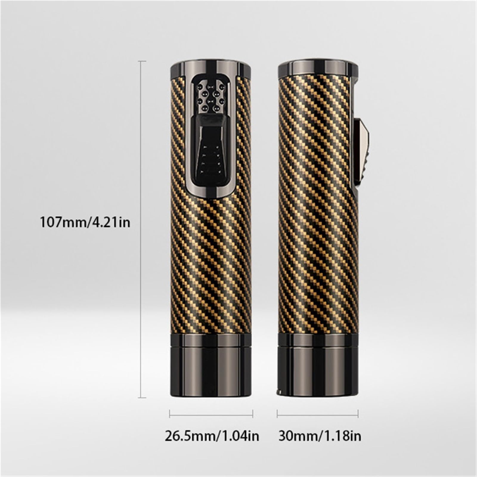 Briquet jet flamme réglable coupe-vent rechargeable butane portable design en métal pour voyage, survie en plein air, camping, barbecue ou allumage incendie