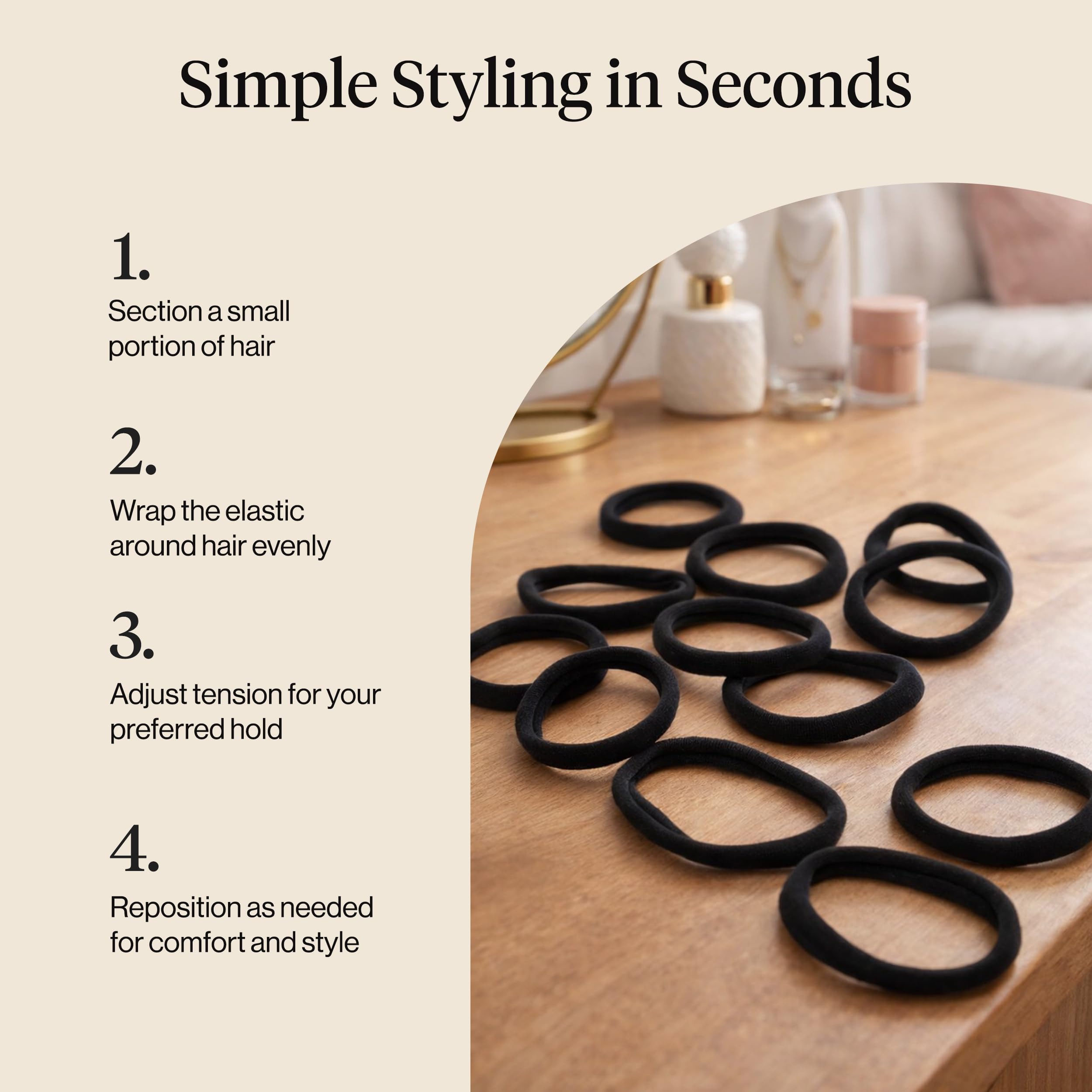 Kitsch Elastic Hair Ties - No Damage! -7 Kitsch Elastic Hair Ties - No Damage! -7