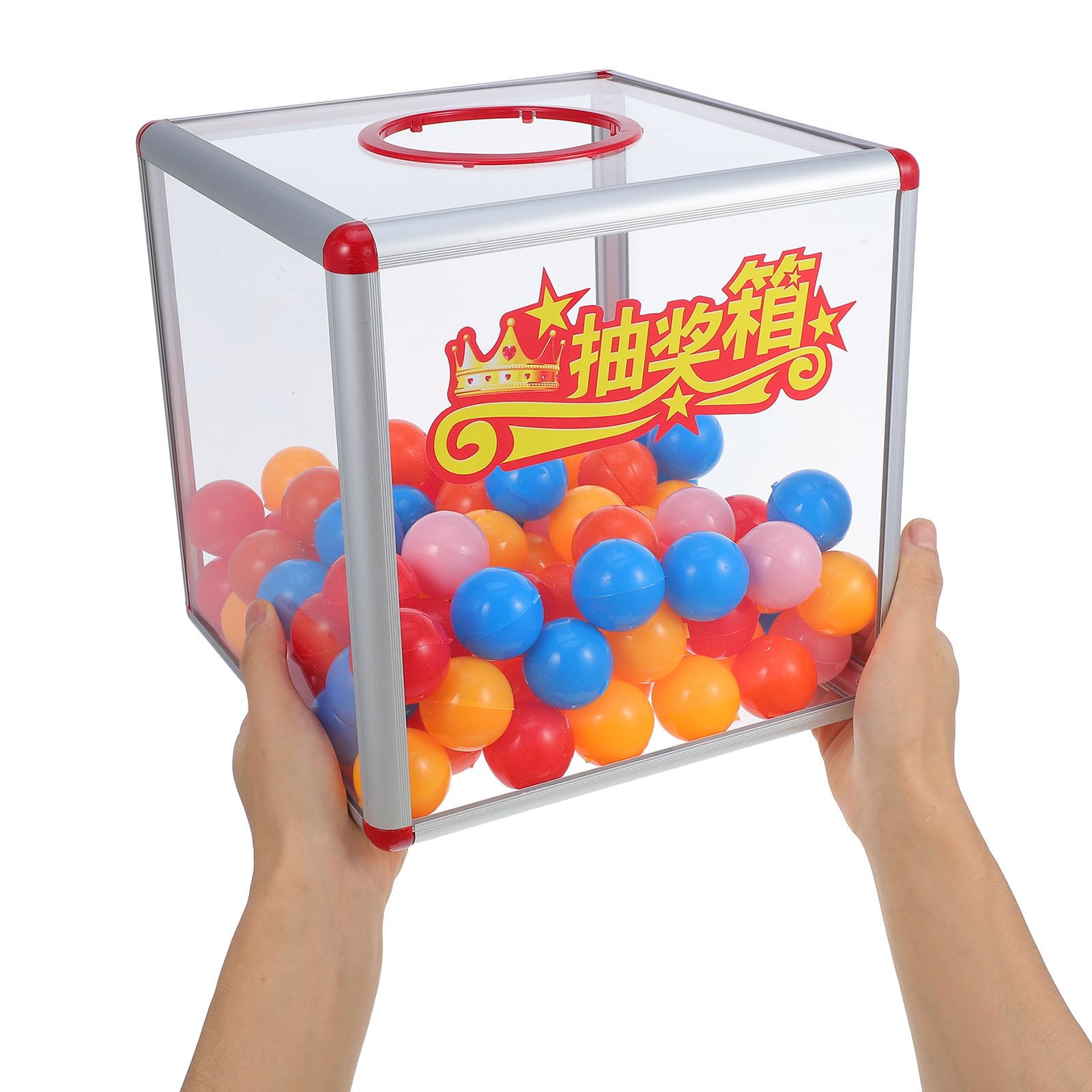 Zerodeko Transparente Acryl Losbox 25x25x25cm mit Schlitz