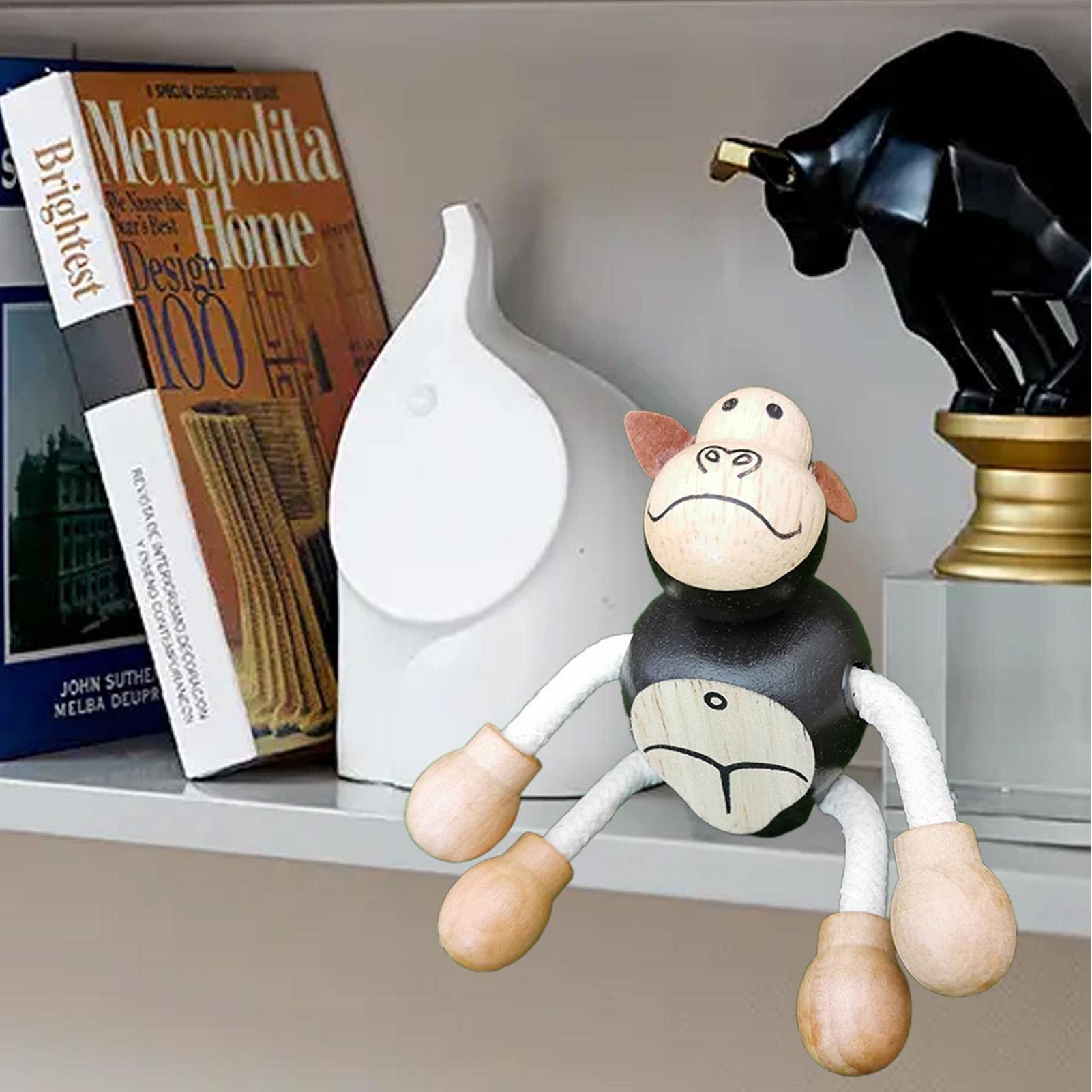 Amazon.co.jp: ゴリラ動物のおもちゃ, 写真 木製の猿のおもちゃ曲げ