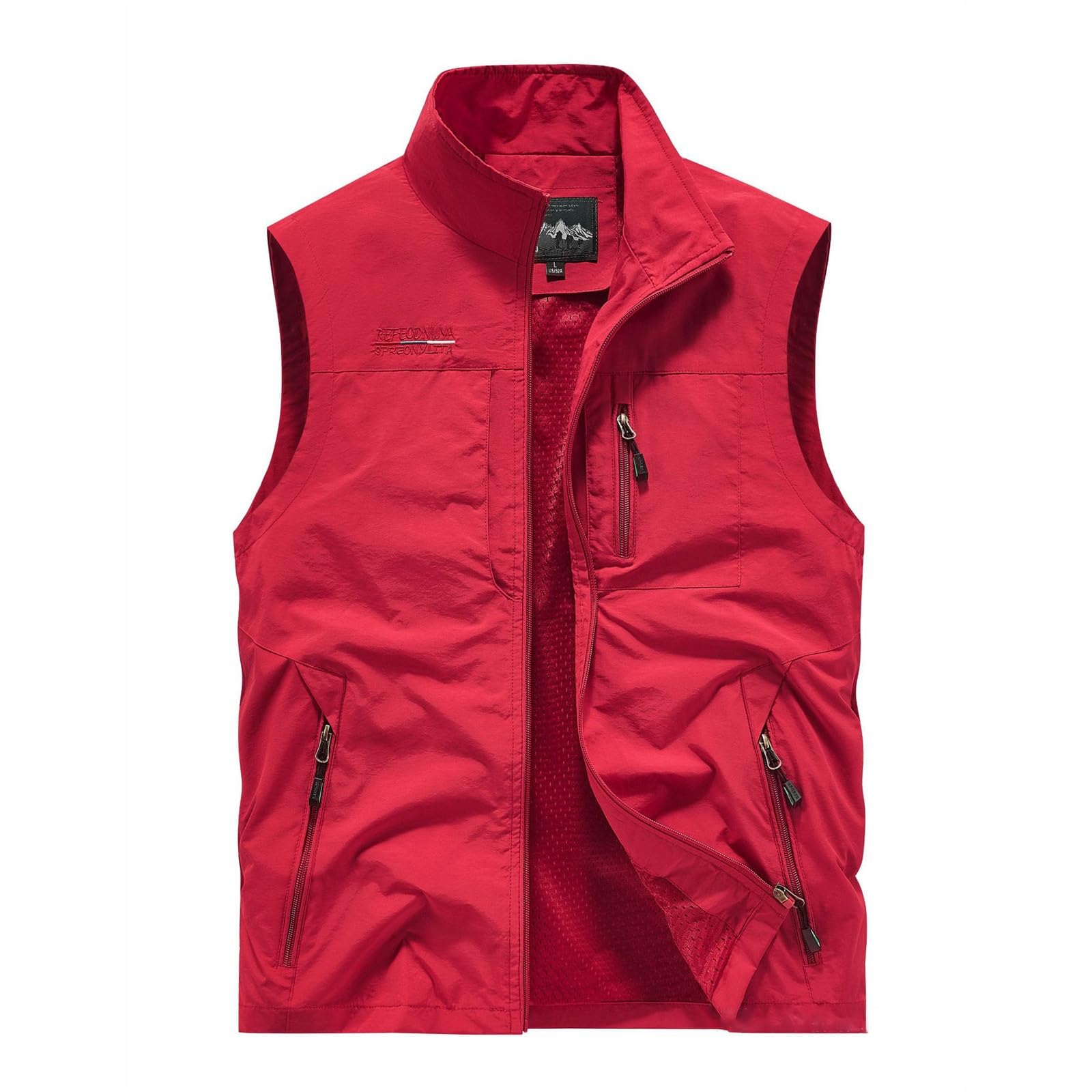 Gilet d'extérieur léger pour homme veste sans manches ample - 3