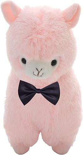 Miniatura 5 de Linda gran felpa suave llama alpaca ovejas animales de peluche cojín de juguete, pajarita cordero Plushie juguetes mejor cumpleaños Navidad fiesta