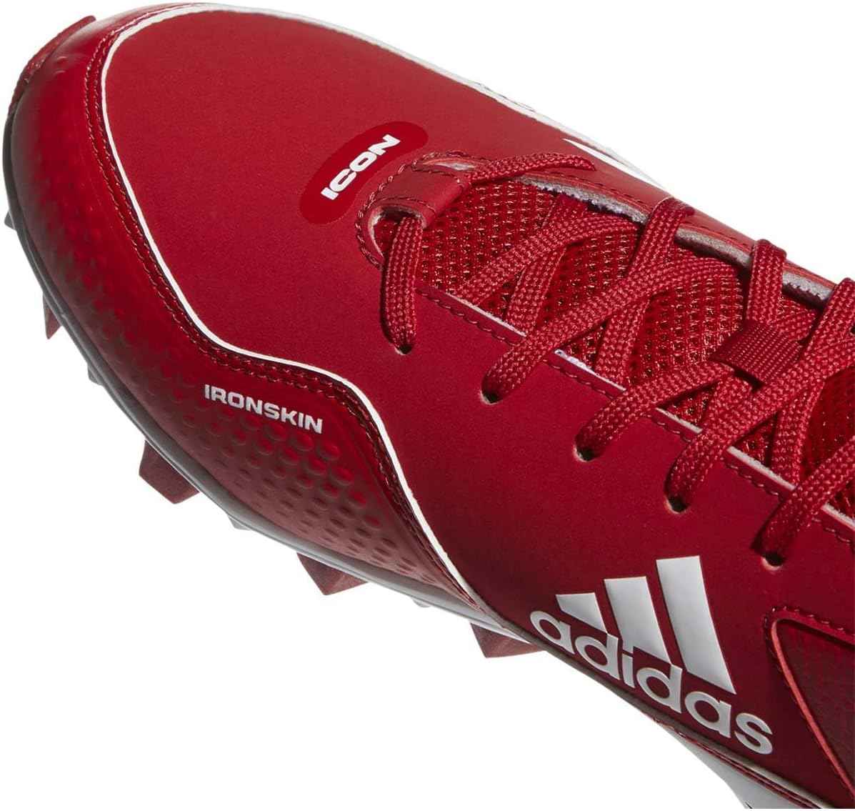 adidas Icon 7 Mid Molded Baseball Cleats Red | White Size 11 Medium