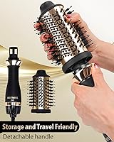 Vista 5 de Blow Hair Dryer Brush: Detachable 4-in-1 with Ionic Technology, Brush-Blow-Dryer Oval Barrel with Ionic Technology Fluffy, Belowout-Hair-Volumizer