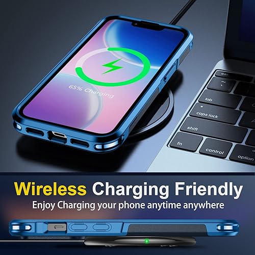 Miniatura 7 de SPIDERCASE Funda para iPhone 14iPhone 15, protección contra caídas de grado militar de 15 pies, antideslizante, paquete de 2 protectores de pantalla