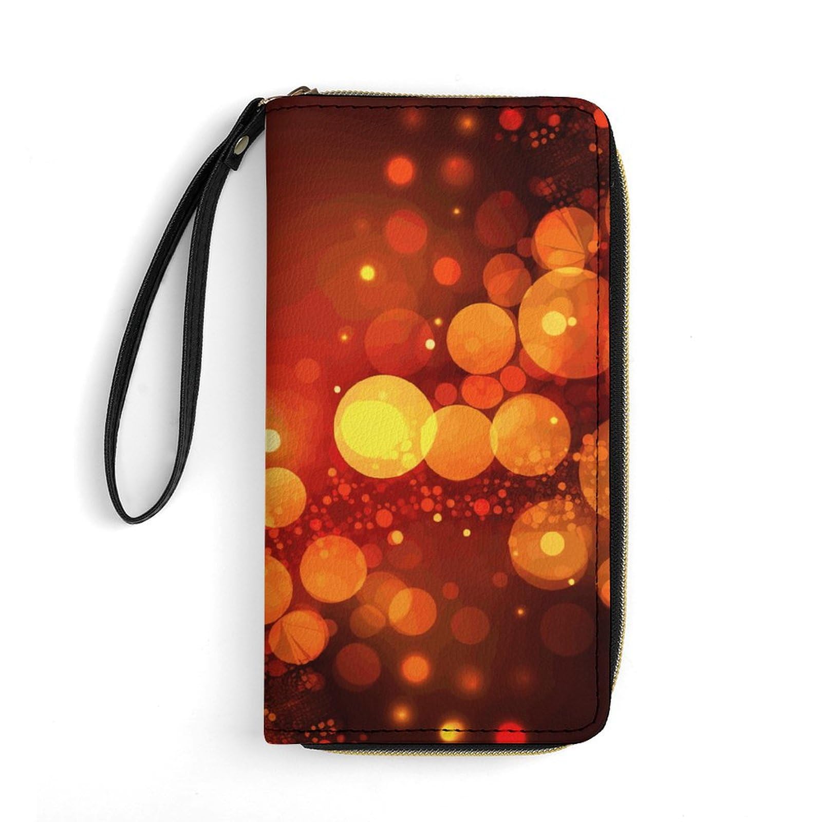 QMNLKH Stylish And Durable Dreamy Background Printed Leather Wallet: A Must-have Storage Bag for The Holidays, Suitable for Storing ID Cards, Various Cards And Change