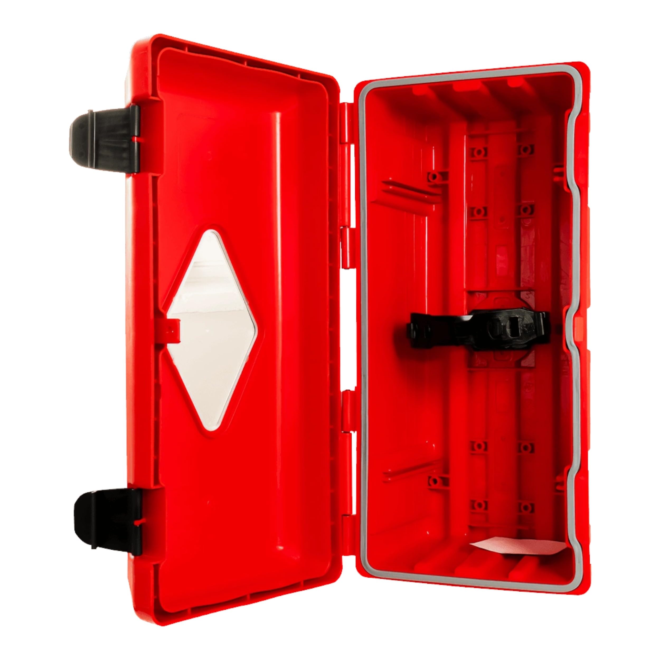 Coffret extincteur pour remorque de camion lors de transports longue distance