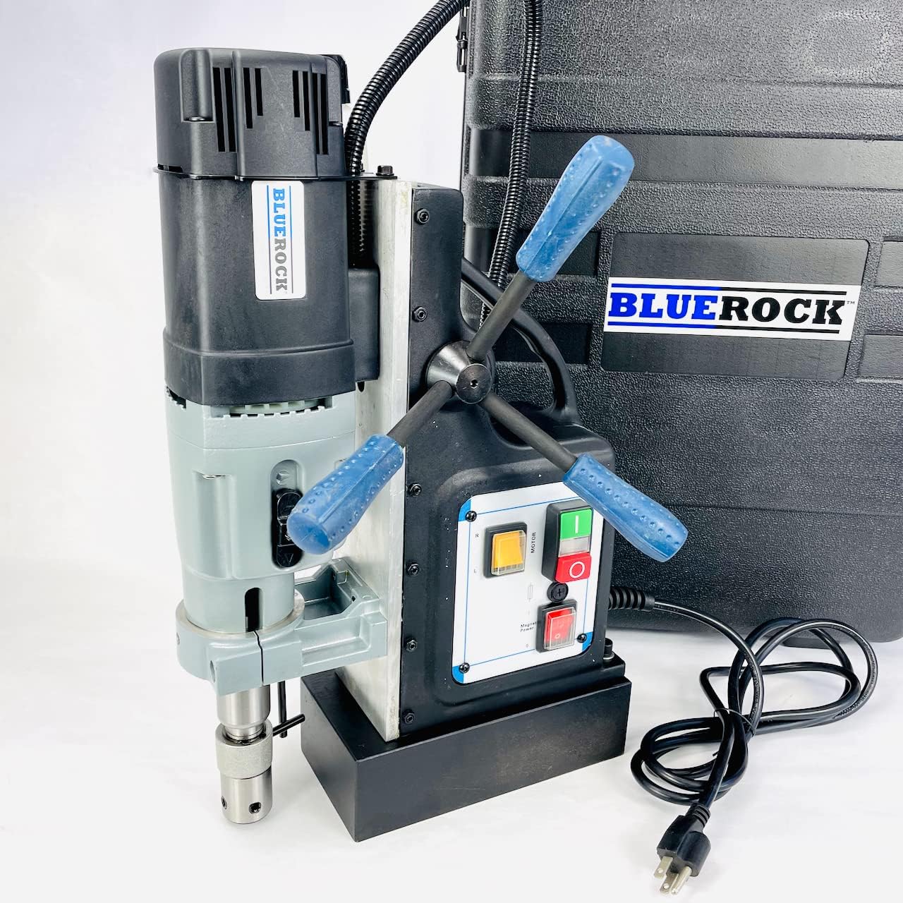 NEW! BLACK BRM-60A-B - BLUEROCK Tools Magnetic Drill - Mag Drill Typhoon Model