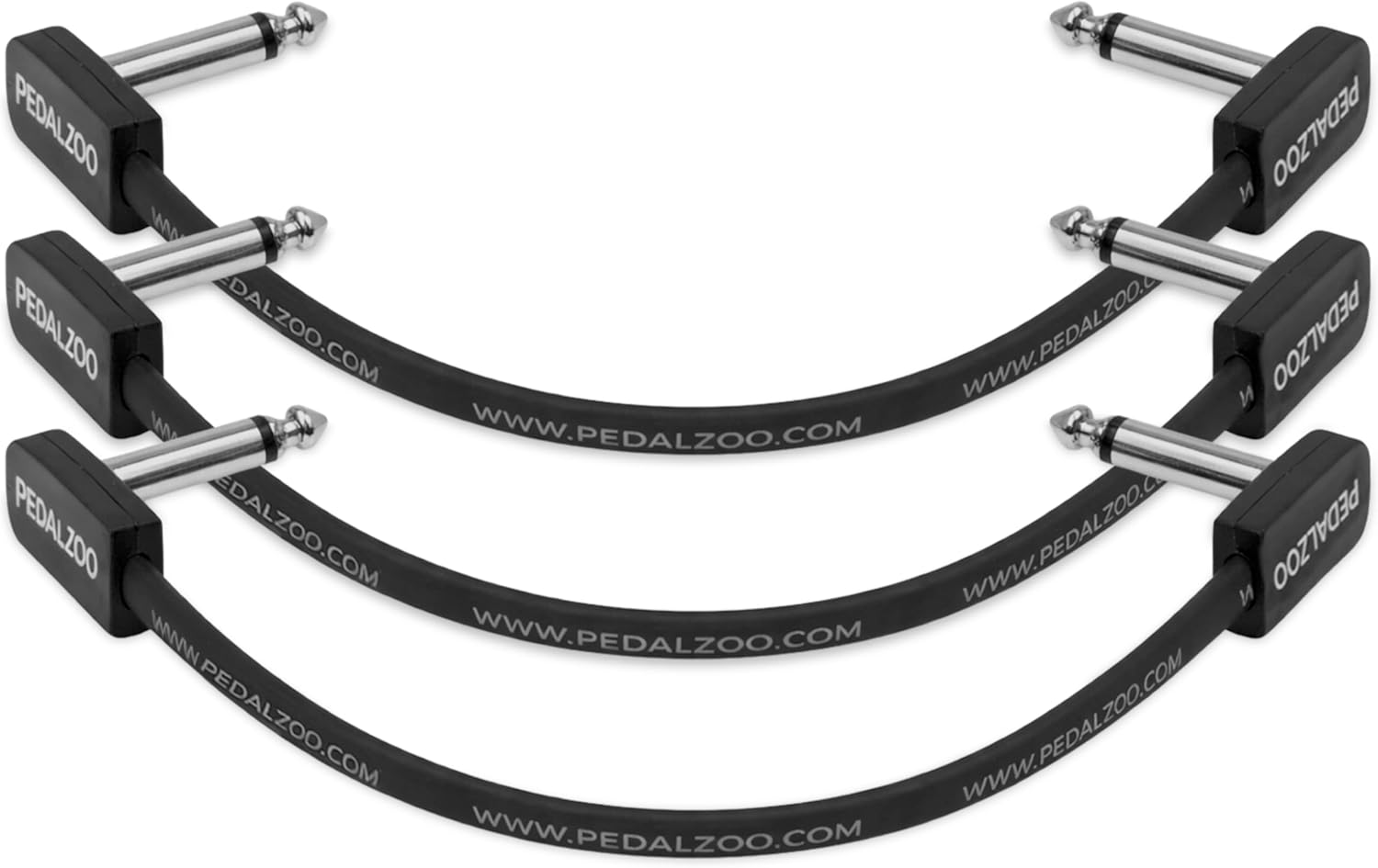 T-Rex Fuel Tank Chameleon Isolated Power Supply Bundle with PEDALZOO 6-Inch Flat Patch Cables (3-Pack) – Professional Noise-Free Pedalboard Setup