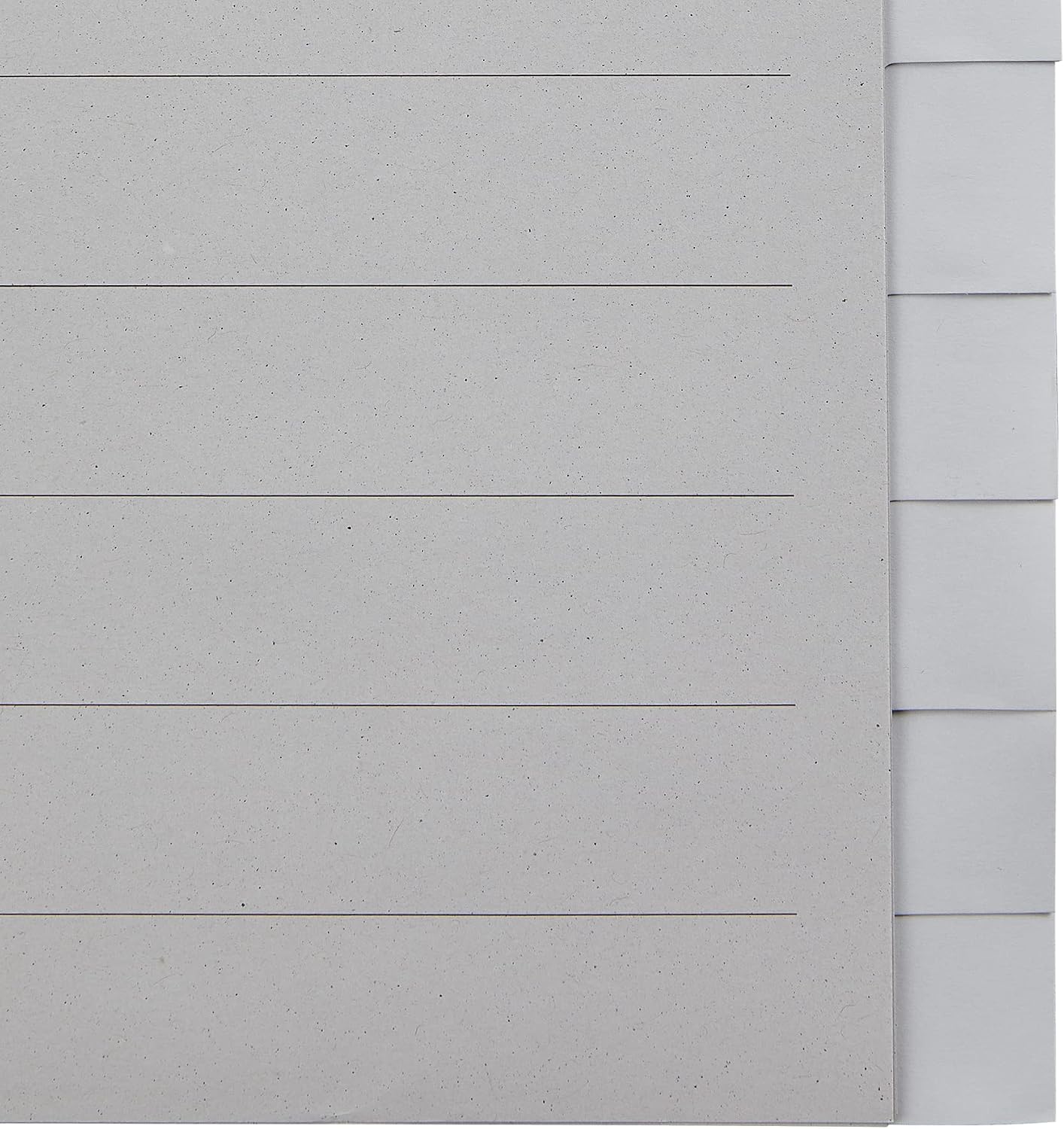 Leitz 1222-00-85 Index - Rope Paper Blank A4 Extra Width 12 Sheets Grey