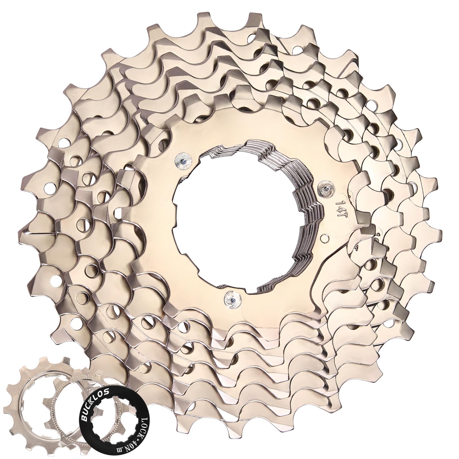 AEYINO Cassette 10 Speed 11-25T,Bicycle Freewheel Fit Mountain Bike/Road Bike/XC/DH/AM,Compatible with Shimano Sram — image 1