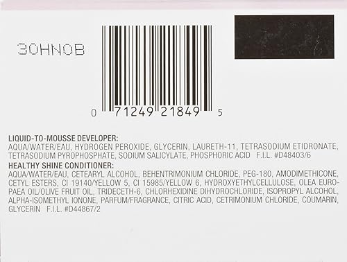 Miniatura 4 de L'oreal Paris Sublime Mousse - Tinte acondicionador permanente para el cabello, rubio cobrizo oscuro No.74, 0.6 onzas