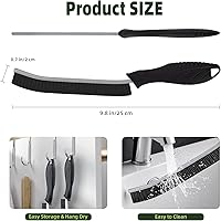 Vista 7 de Cepillo de limpieza – Cepillo de limpieza de hendiduras de cerdas duras para espacios reducidos, cepillo de fregado de huecos, cepillo de lechada