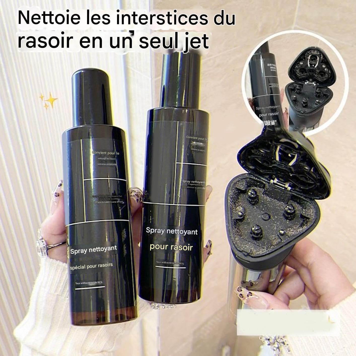 Nettoyant Rasoir Electrique - Nettoyant,Solution 200ml pour Entretien Hygiène Homme Coiffure Salon à Domicile - Hygiene Et Entretien Pour