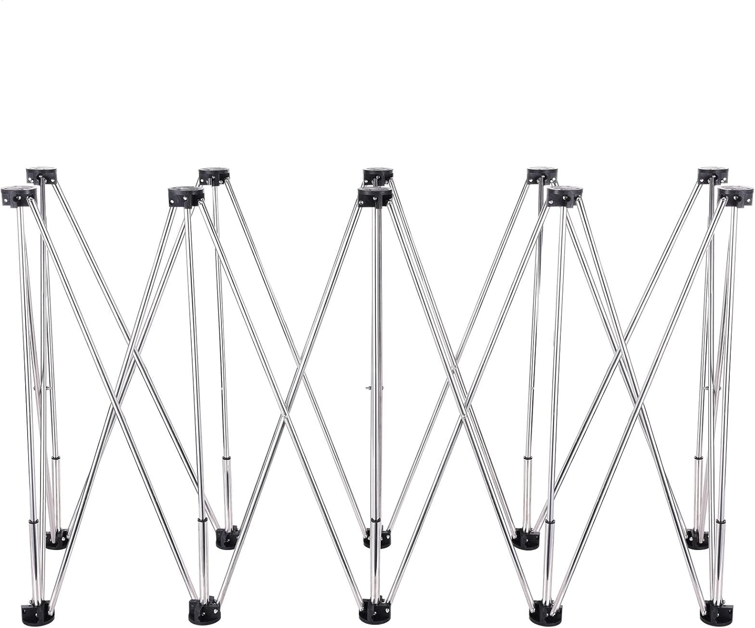 Foldable Workbench | 10 Legs Construction Table Sawhorse Support - Worktable Holder, Portable Work Stand with Carry Bag for Woodworking