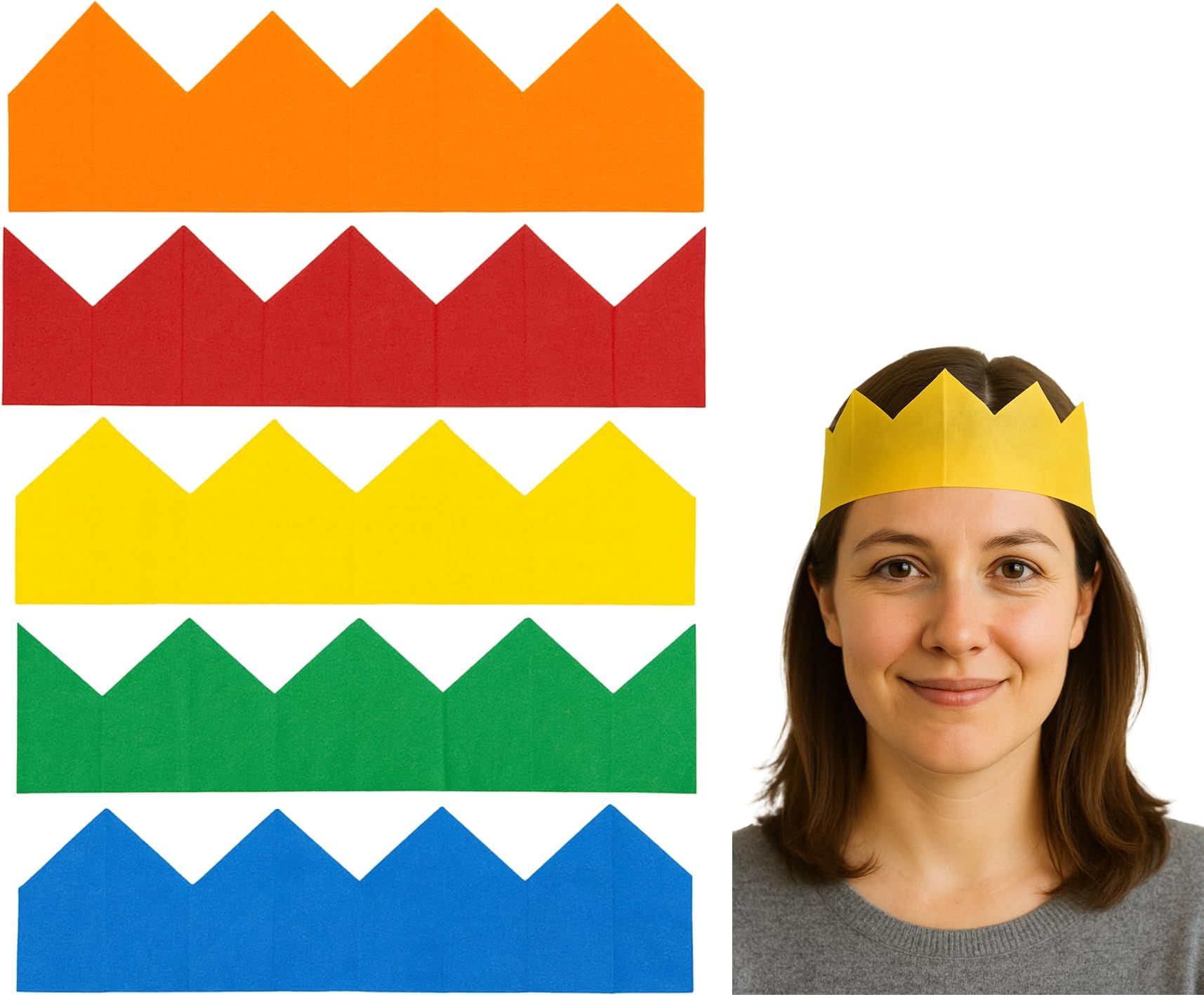 100x Christmas Crackers Hats Tissue Paper Crown DIY Cracker Make Your Own Crackers Christmas Cracker Fillers Party Hats