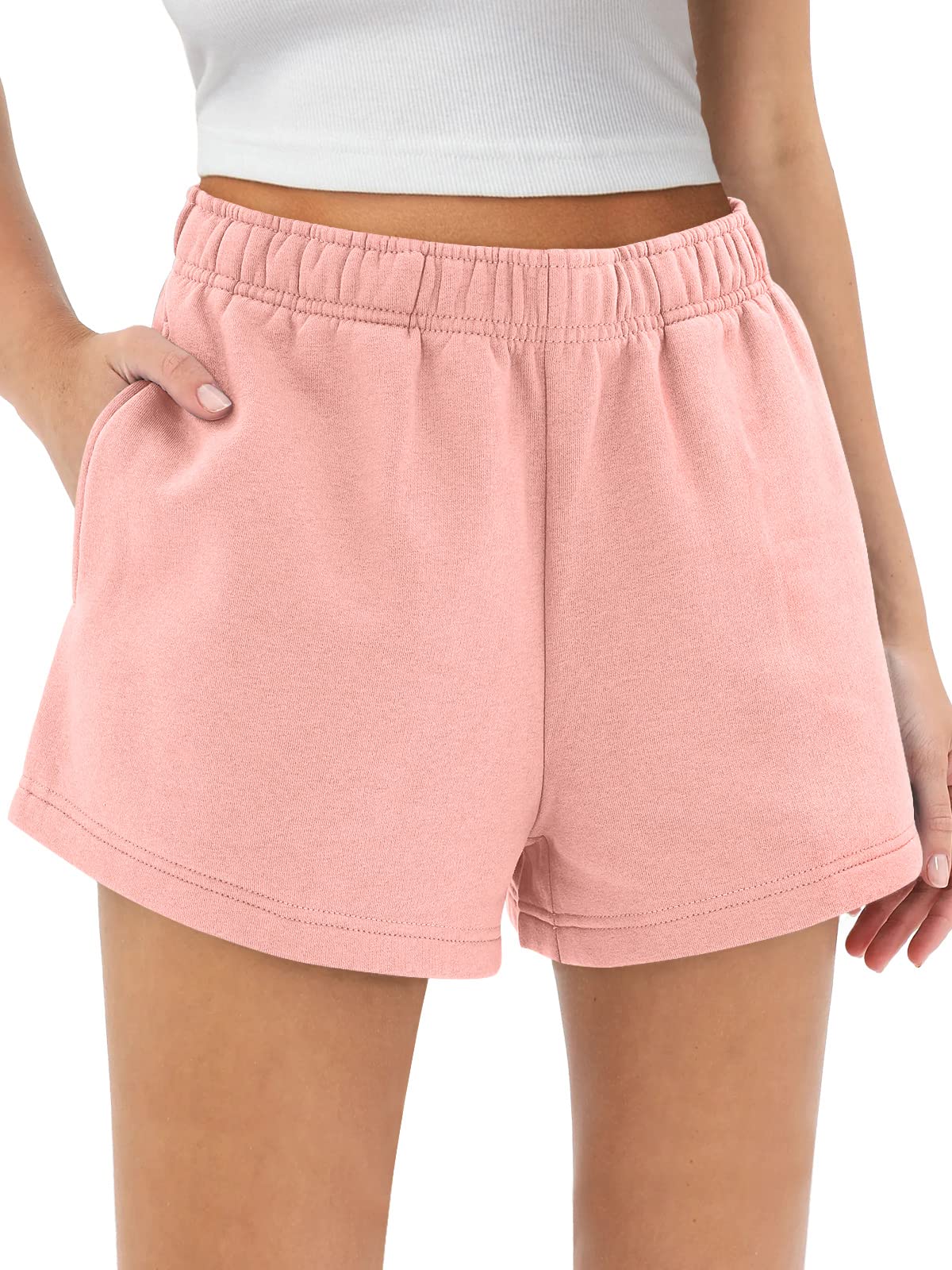 AUTOMET Womens Sweat Shorts Trendy Casual Athletic Running Summer Vacation Outfits Comfy 2026 Fashion Workout Clothing