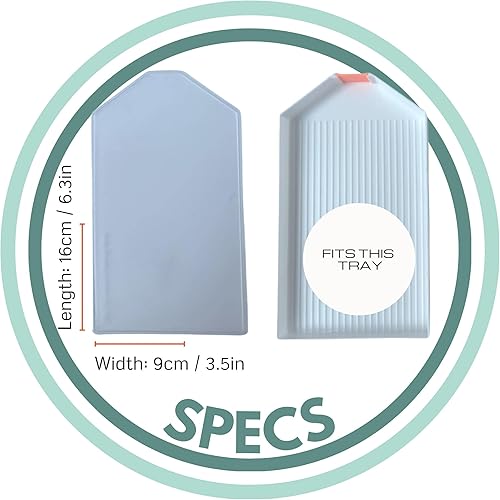 Miniatura 3 de Paquete de 10 unidades. Solo tapas*** Tapas de bandeja de pintura de diamantes para accesorios de almacenamiento de cuentas blancas grandes, puntos