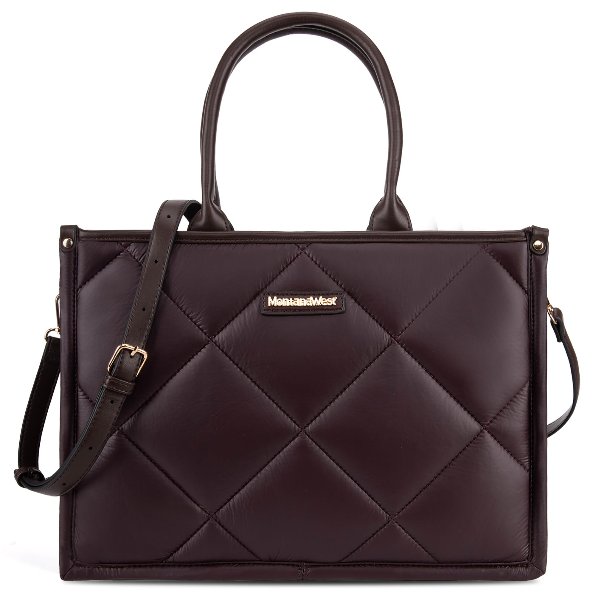 Montana West Large Puffy Tote Bag for Women Quilted Handbag Ladies Satchel