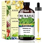 Vanilla Essential Oil, Vanilla Oil 4 Fl Oz 120ML for Diffuser Humidifier Yoga Cleaning DIY Candle Soap Making Essential Oils